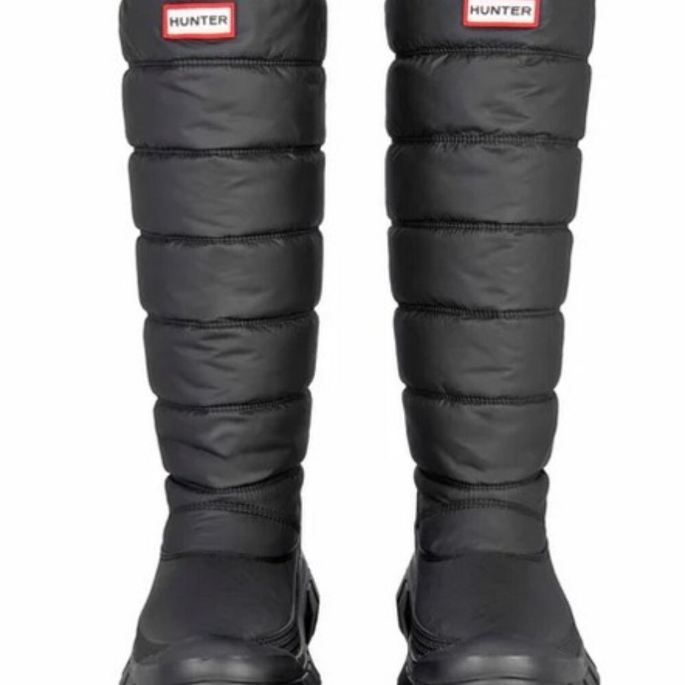 Hunter Womens Boots Intrepid Tall Snow Casual Slip-On Calf Length Boot NIB - Picture 4 of 6